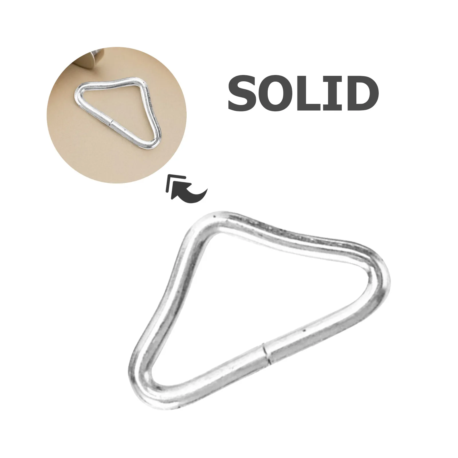 30 Pcs Trampoline Rings Buckles Wear-resistant Professional Trampoline Rings Clasp For Net Stainless Steel Spring Buckle