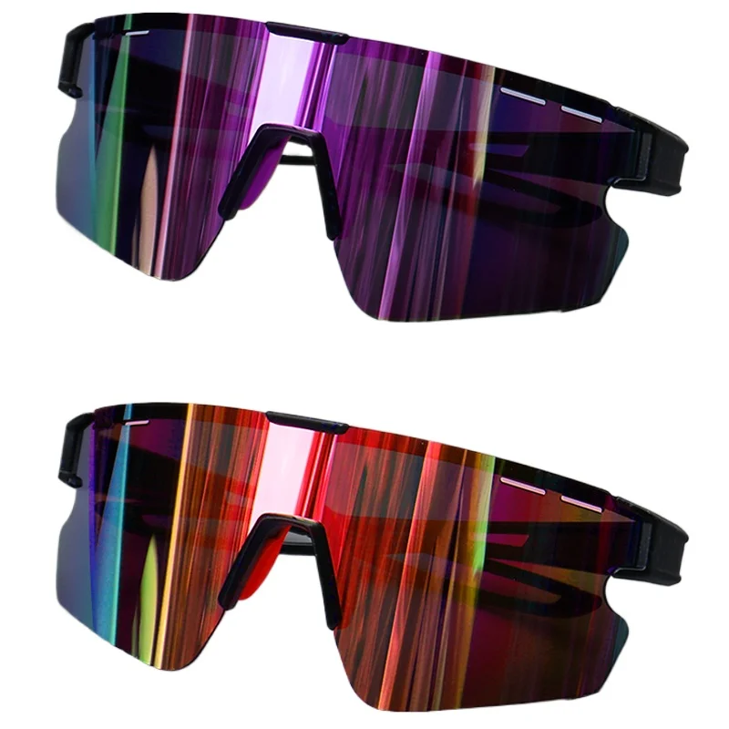 AliExpress AWGSEE 1pcs/2pcs Fashion Sports Frameless Sunglasses Women's Integrated Lens, Large Frame Trend Outdoor Beach Travel Cycling Goggles