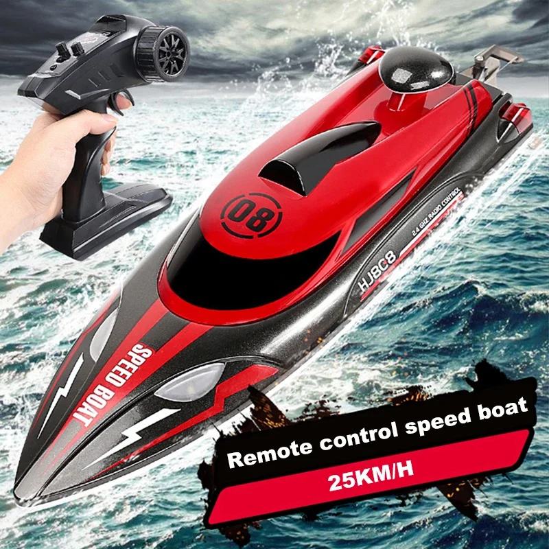 

25 km/h RC boat high speed speedboat 2.4G radio remote control electronic toy ship water game gift for children birthday kids