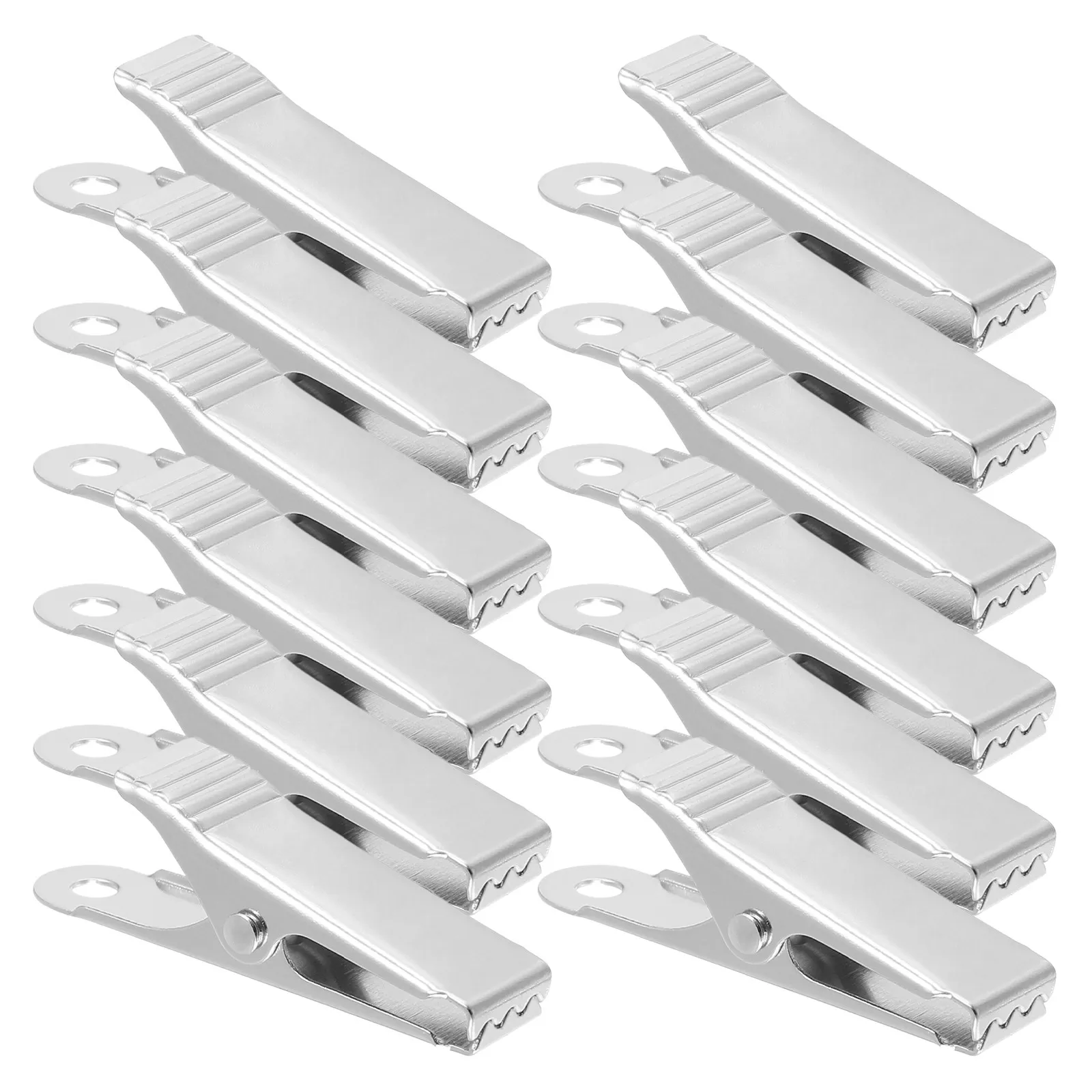 50Pcs Metal Alligator Clips Mini Locking Spring Clamps Electrical Test Line Crocodile Clips Small Metal Spring Clamps Wire