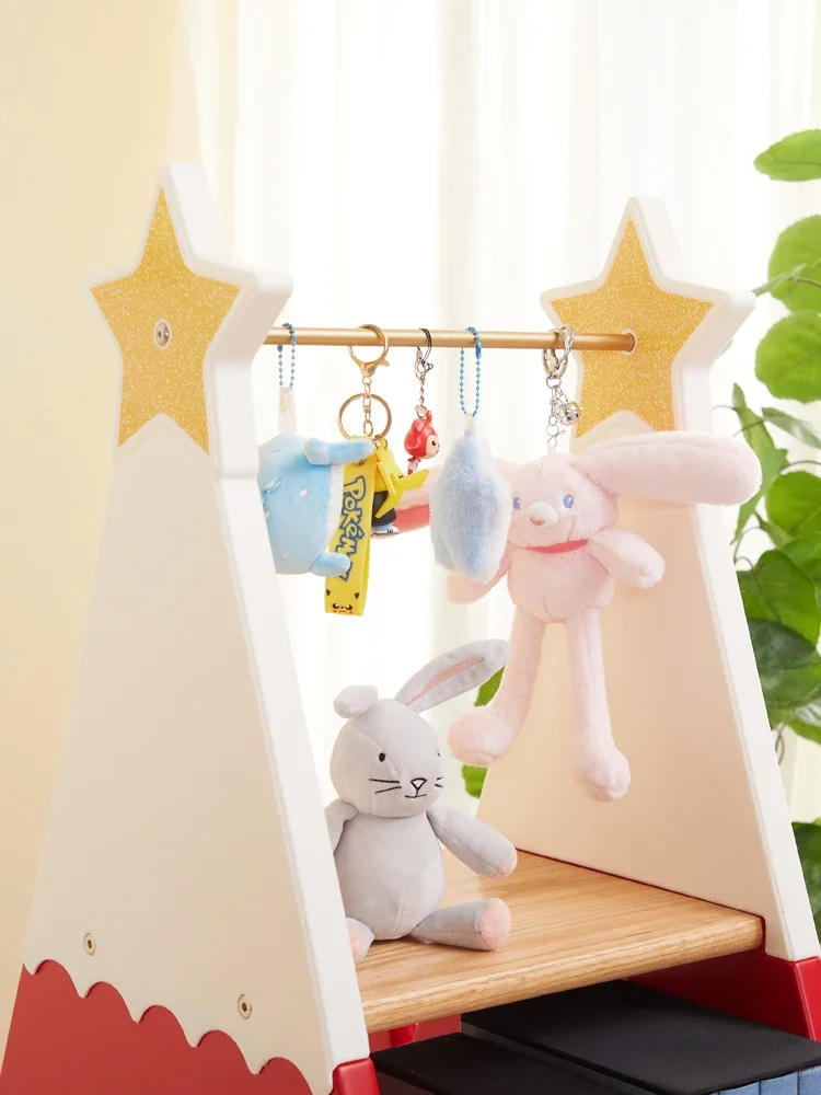 Christmas tree rotating bookshelf Solid wood children's picture book rack Student storage Internet celebrity shelf Reading rack 3