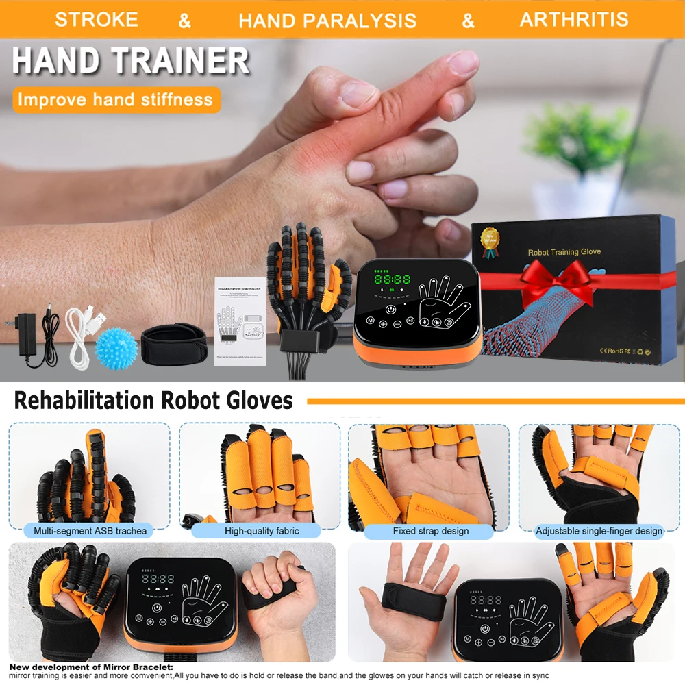 Finger Function Rehabilitation Training Devices Hemiplegia Equipamento De Reabilitagao Stroke Infarction Hand Massager Cerebral