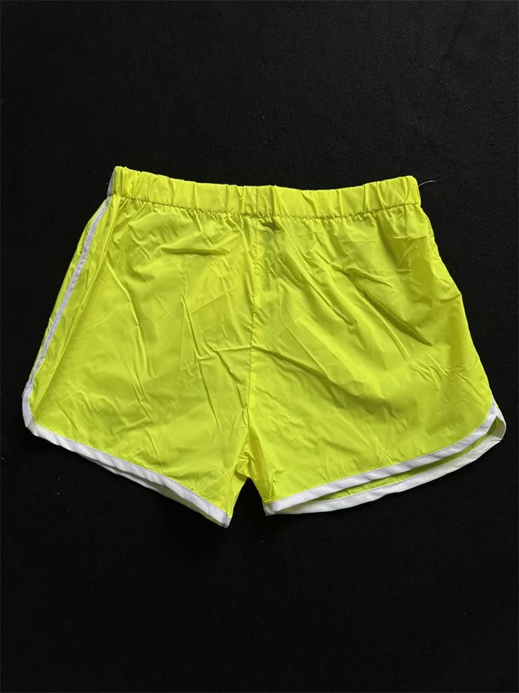 Shorts Esportivos Finos de Secagem Rápida para Corrida e Maratona, Calças de Fitness Masculinas de Três Quartos, Roupas Casuais para Dormir em Casa Fe
