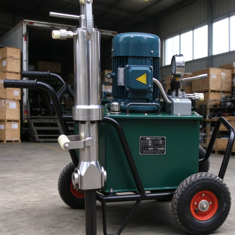 Customized Hydraulic Wedge Breaker Trench Rock Removal High Pressure Hose Stone Breaking Equipment for Pipeline Trench