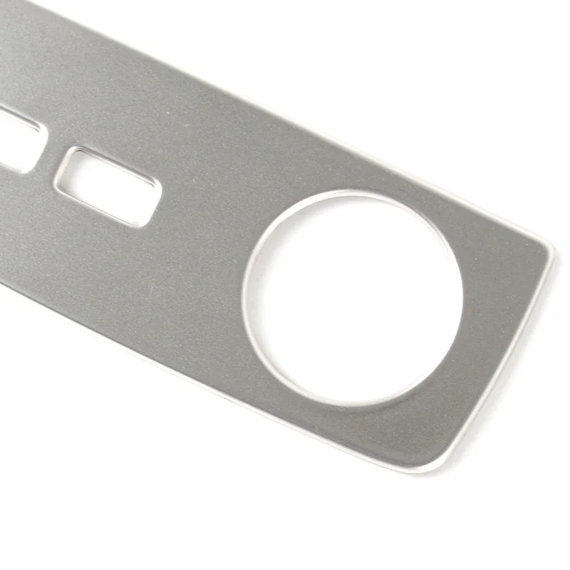 Car Rear Air Cigarette Lighter Panel Frame Decoration Stainless Steel Sticker Trim For Audi Q5 FY 2018-2022 Interior Accessories