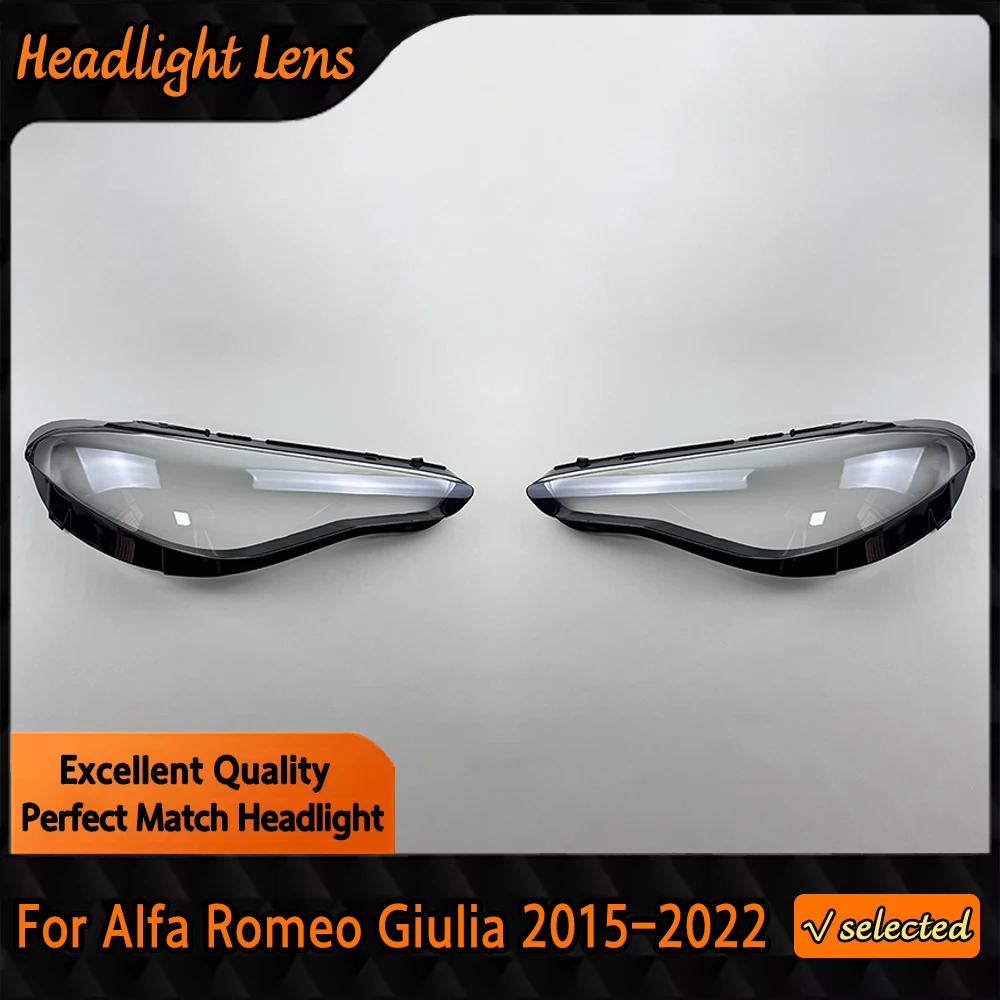 

Front Headlamp Cover Headlight Shell Lens Plexiglass For Alfa Romeo Giulia 2015 2016 2017 2018 2019 2020 2021 2022 Lampshade