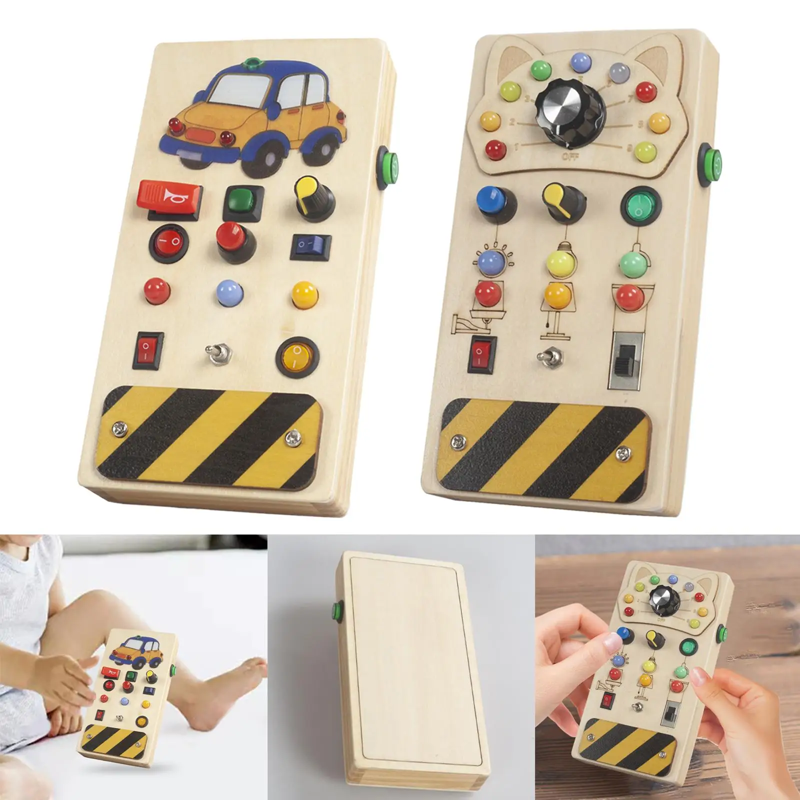 Interruptor de luces, tablero ocupado, juguete Montessori, habilidad motora fina, juego de interior