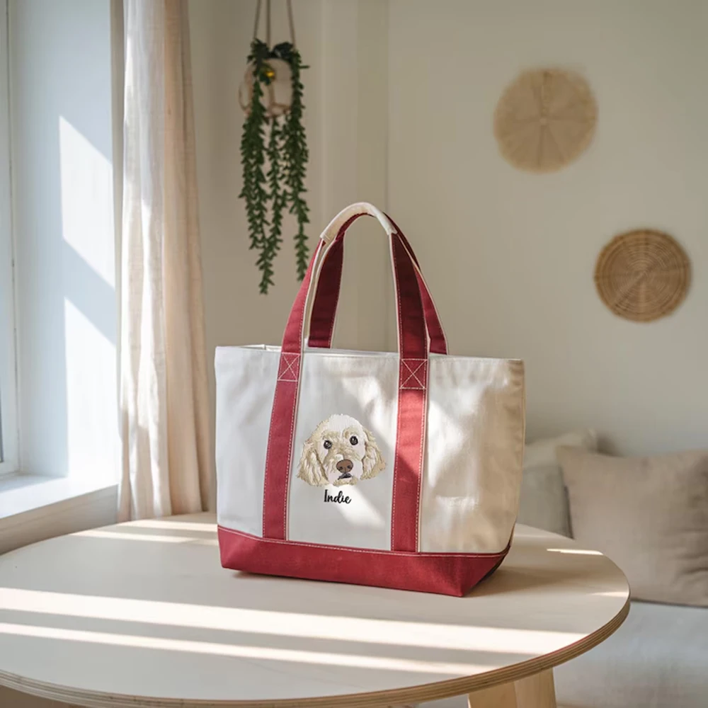custom-your-dog-tote-bag-personalized-pet-portrait-gift-for-pet-lover-dog-cat-mom-large-capacity-canvas-tote-for-women