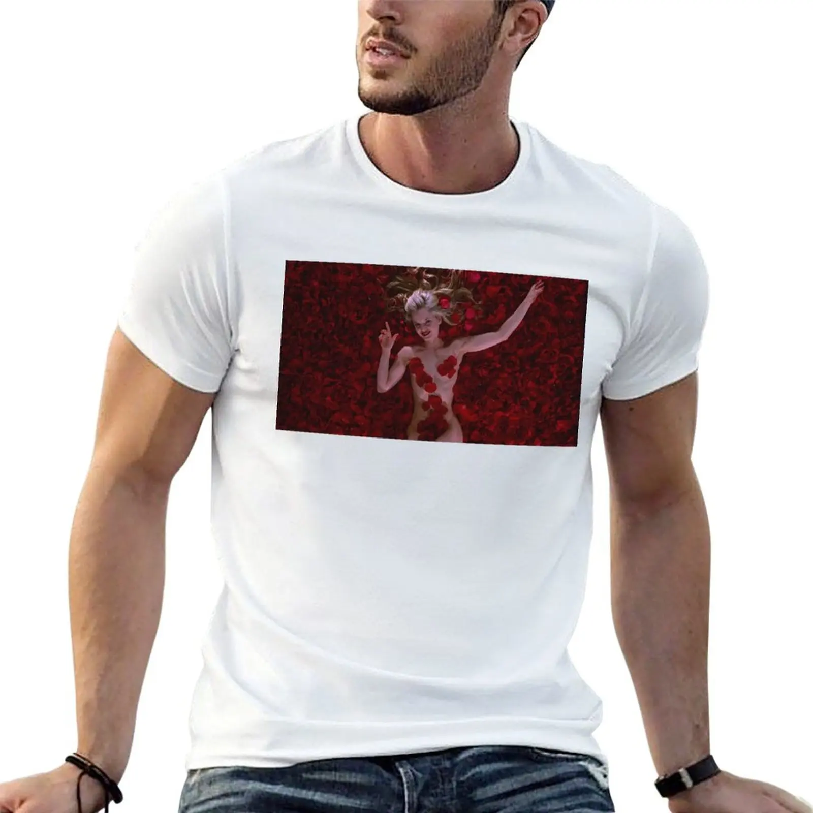 

American Beauty T-shirt anime clothes korean fashion mens white t shirts