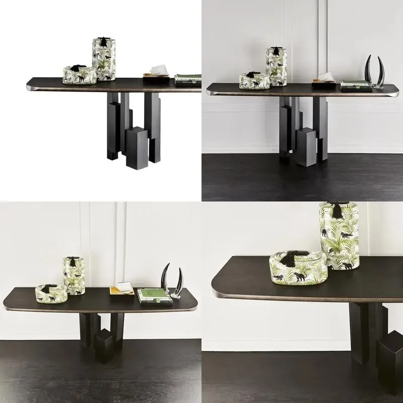 Italian Style Simple Solid Wood Movable Entrance Cabinet Light Luxury Entryway Table Modern Foyer Villa Home Furniture