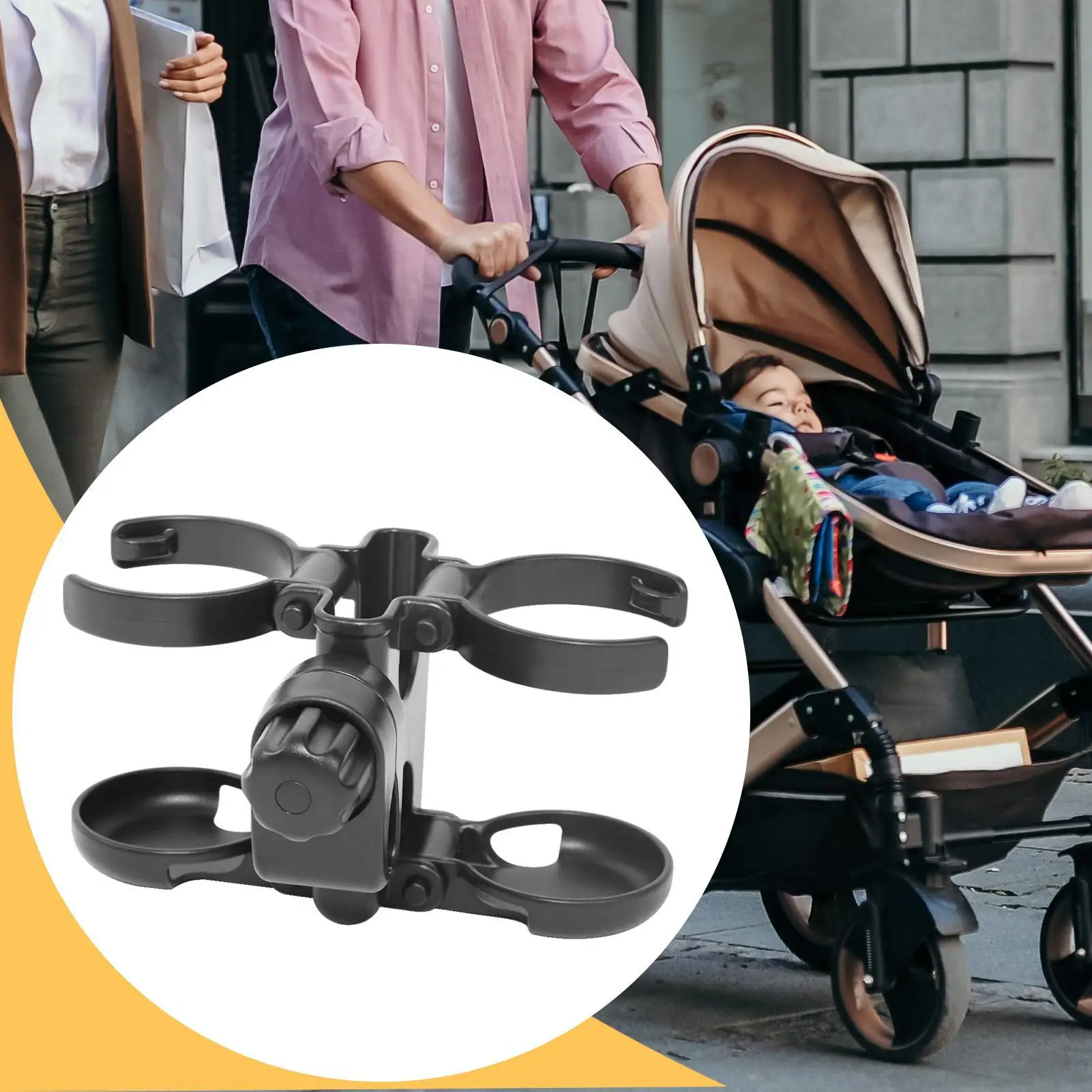 Wheelchair Cup Holder Attachment Pushchair Drink Holder For Kids Non-Slip Stroller Milk Bottle Phone Stand For Bike Pushchair
