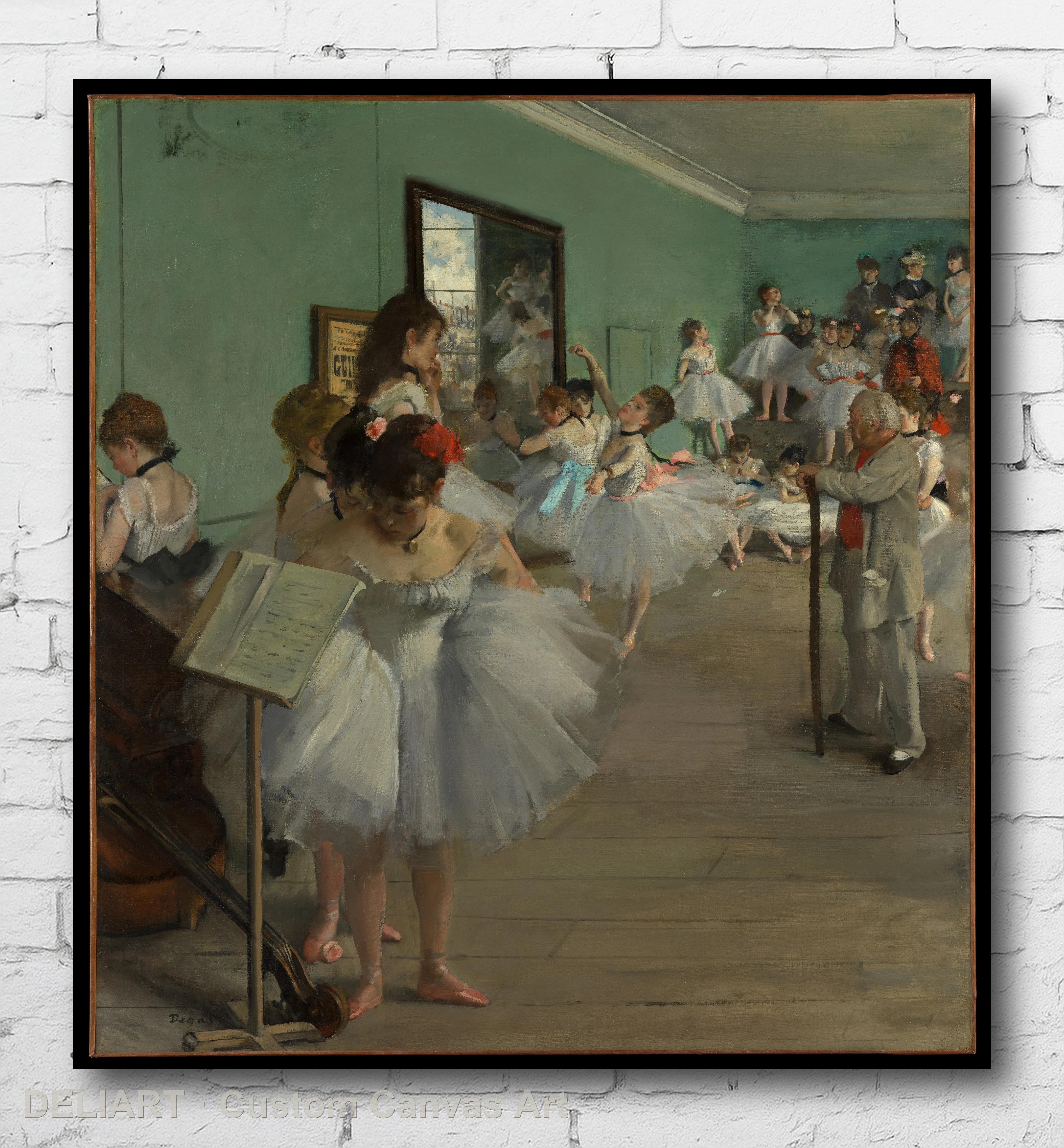 The Dance Class by Edgar Degas - Impressionist Fine Art Canvas Wall Art Poster Print Vintage Home Decor Unframed