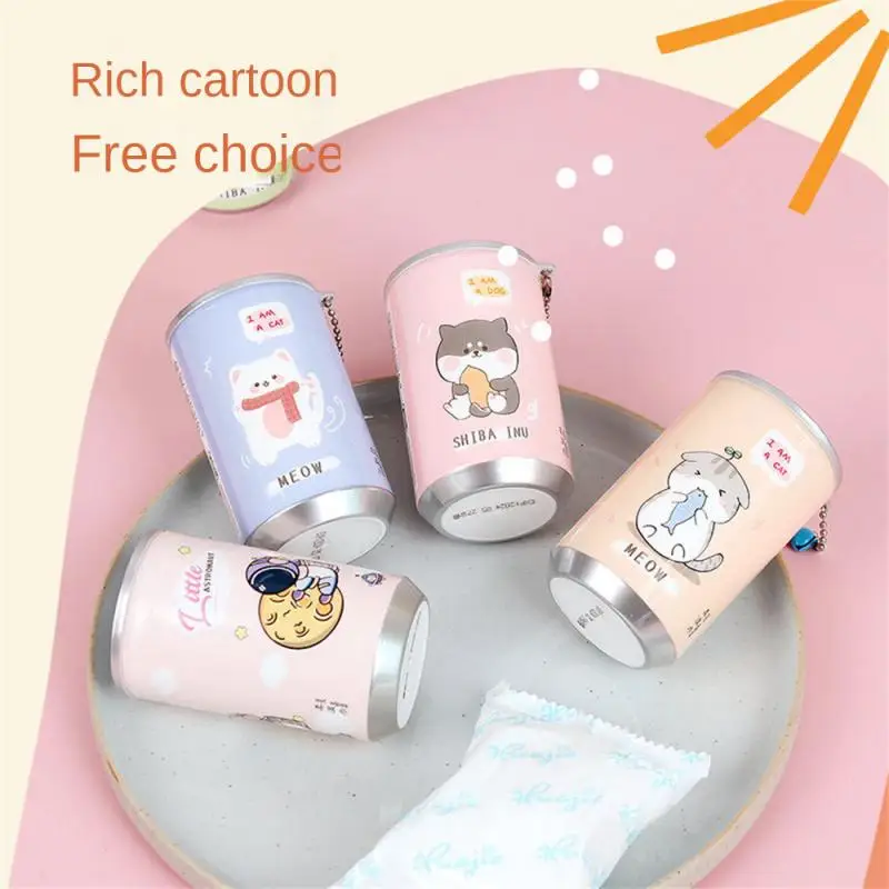 High-quality Durable Pet Baby Wipes Mini Portable And Practical Wipes Cleansing Wipes Creative Cartoon Wet Wipes Canned Wipes