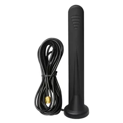 Antena Omni exterior magnética impermeável, ganho alto, 15dBi RP SMA macho, modem do router de Wi-Fi, 5G 4G 3G GSM