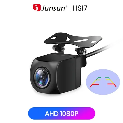 Junsun Auto-Rückfahrkamera AHD 720P Auflösung Wasserdicht 140° ° Weitwinkel-Rückfahrkamera für Autoradio