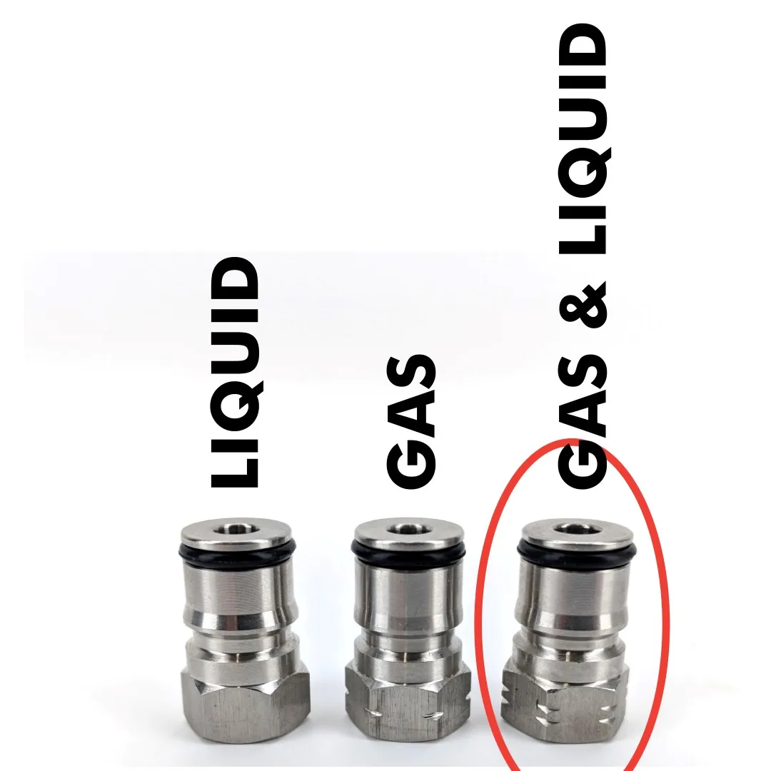KegLand Gas/Liquid Post Cornelius Type Ball Lock Stainless Steel Connectors Home Brewing