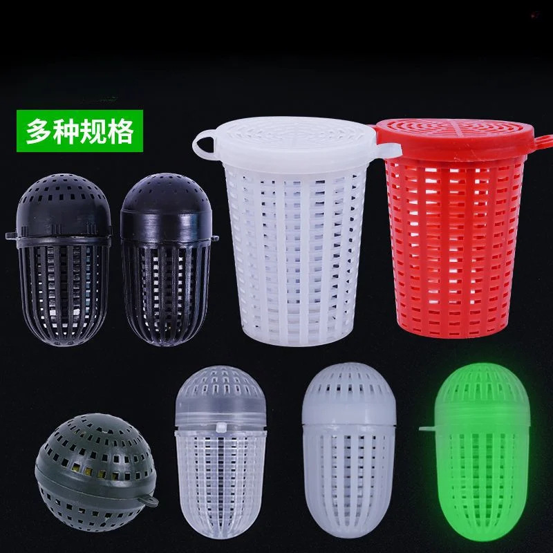 

JINGYU 10PSC Plastic Luminous Bait Balls with Shrimp Cage Bait Cup and Ready-made Fishing Bait Hooks for Fishing