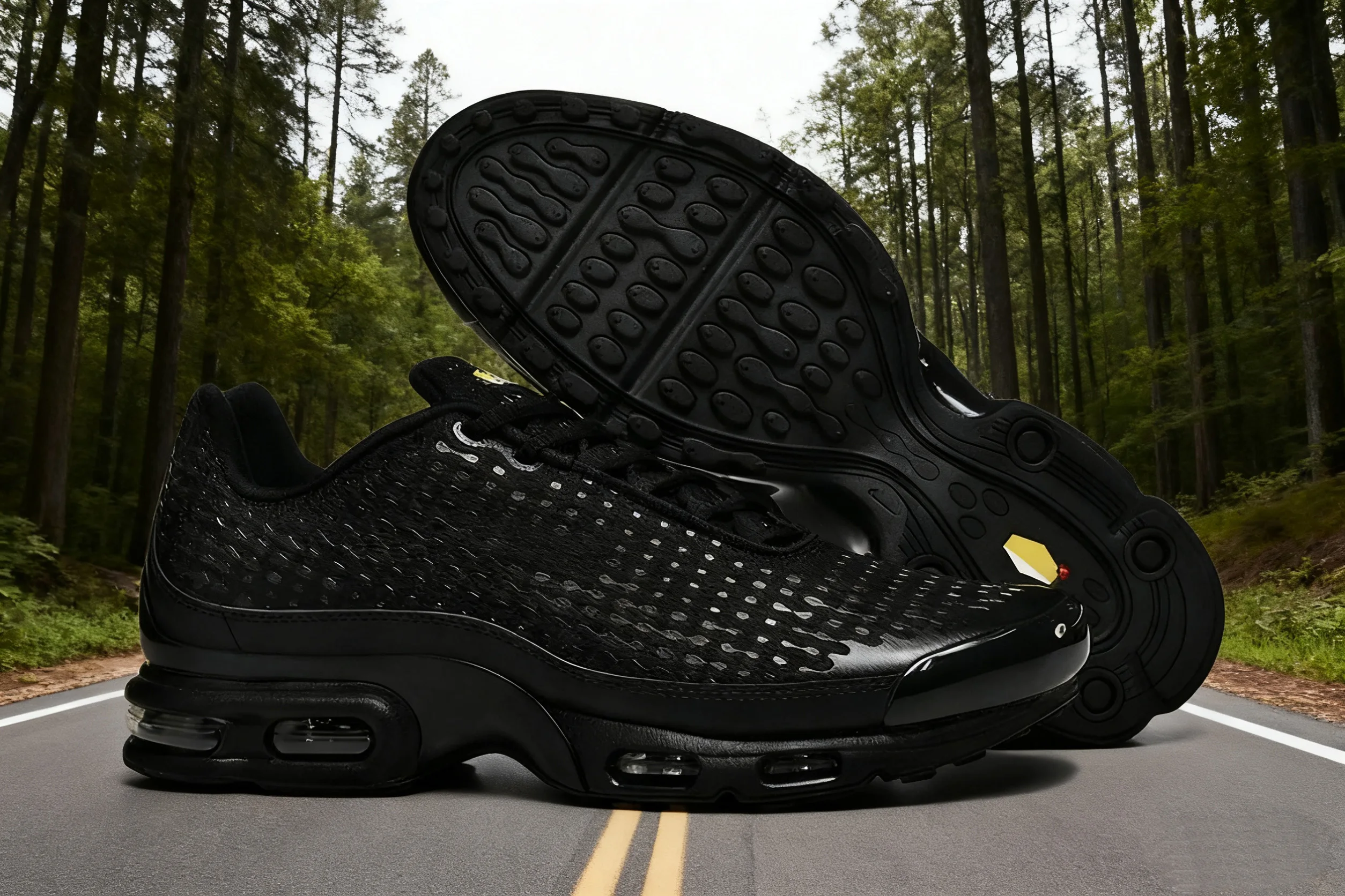 أحذية رياضية كلاسيكية كاجوال للرجال، أحذية رياضية عصرية ممتصة للصدمات، أحذية Tn plus للجري للسيدات