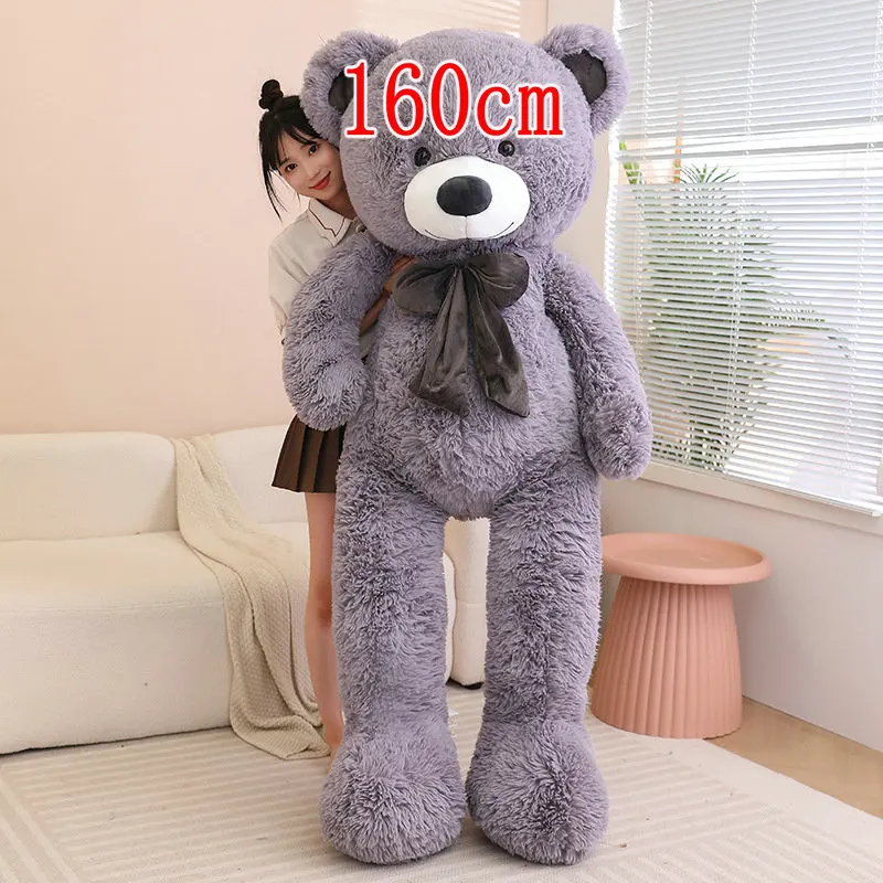 80/100cm Big Size Bear Plush Toy Giant Stuffed Animals Birthday Valentines Day Gift Soft Pillow Dolls Grilfriend Girl