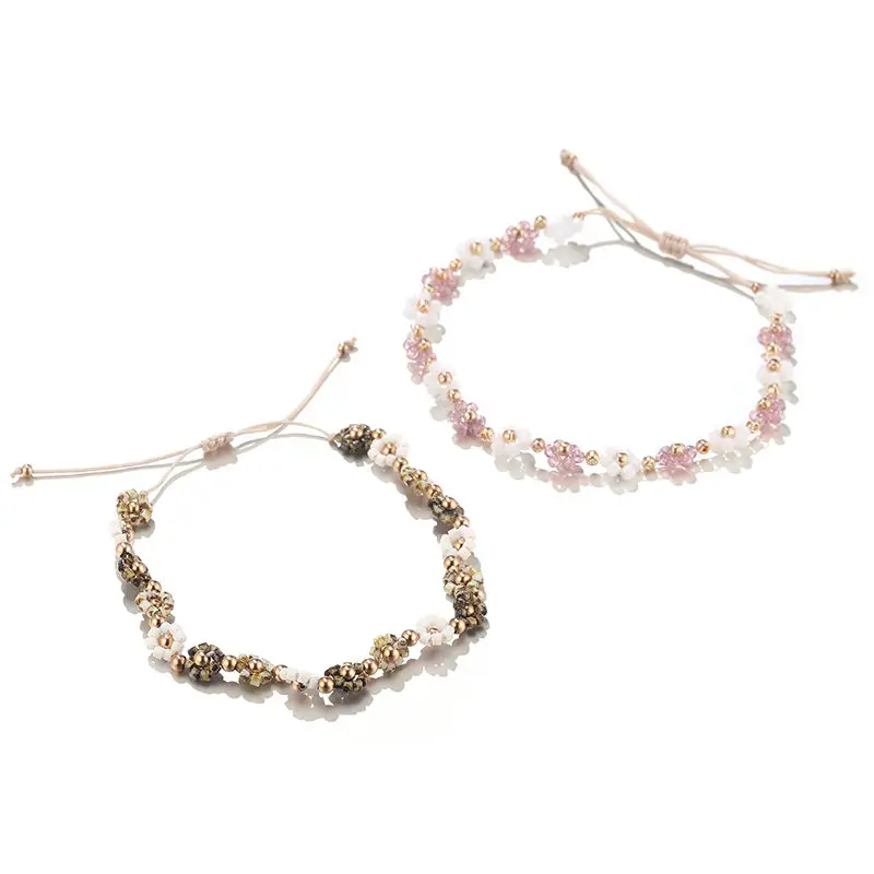 

Clect Wave Flower Hand Woven Hand Rope Flower Bracelet Girl Gifts