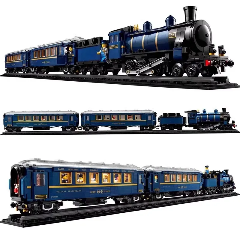 2540 pièces ornements de bureau vente chaude classique 140e anniversaire collection train de luxe compatible 21344 cadeaux pour enfants