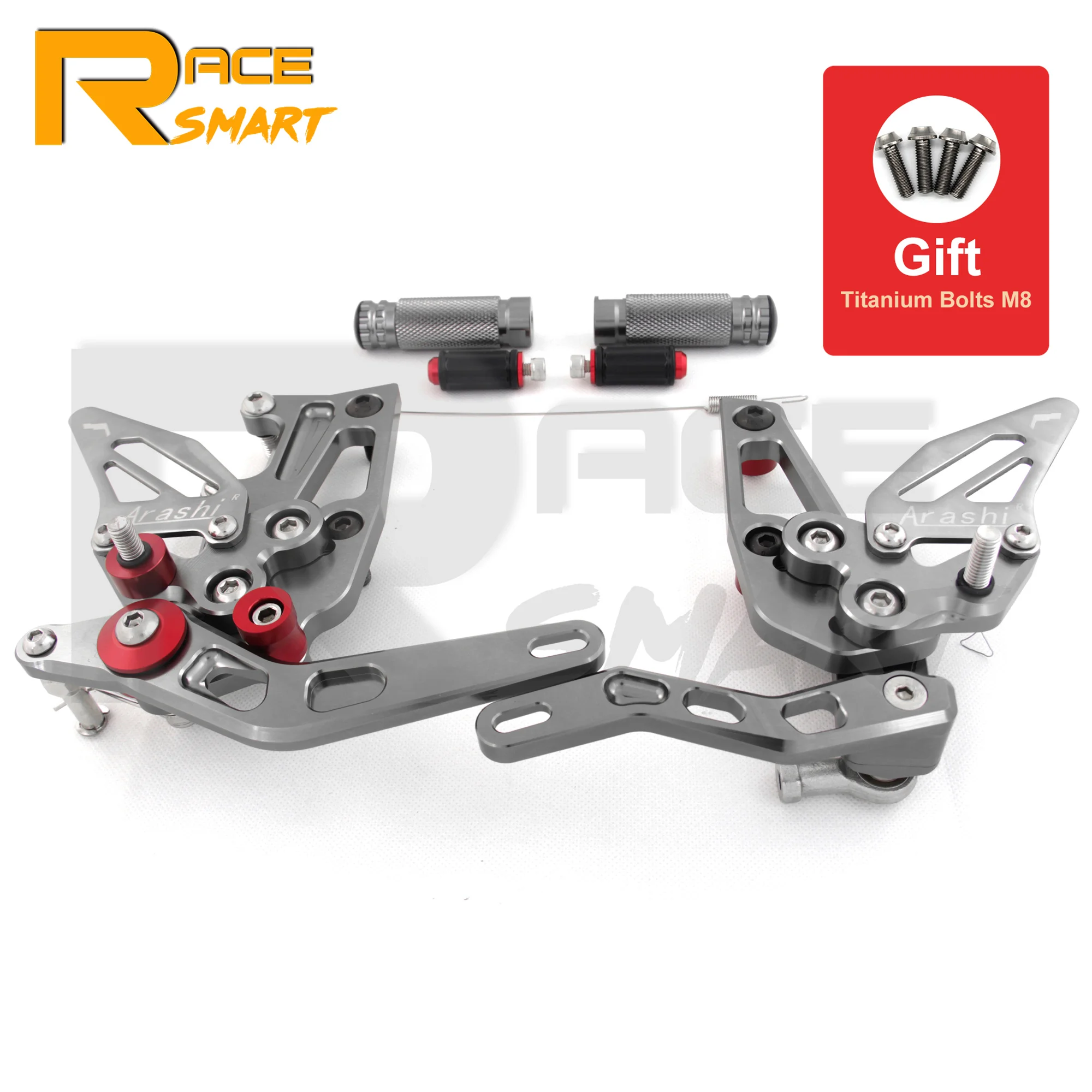 For TRIUMPH Speed Triple 1050 2011-2015 Motorcycle CNC Adjustable Rearset Rear Footrests Foot Rest Pegs Pedal Accessories 2012