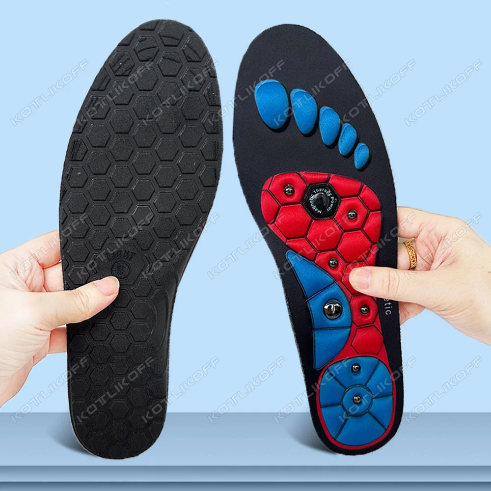 Стельки для акупрессуры, ортопедические стельки для мужчин и женщин, стельки для обуви, амортизирующие стельки, магнитные стельки для похудения