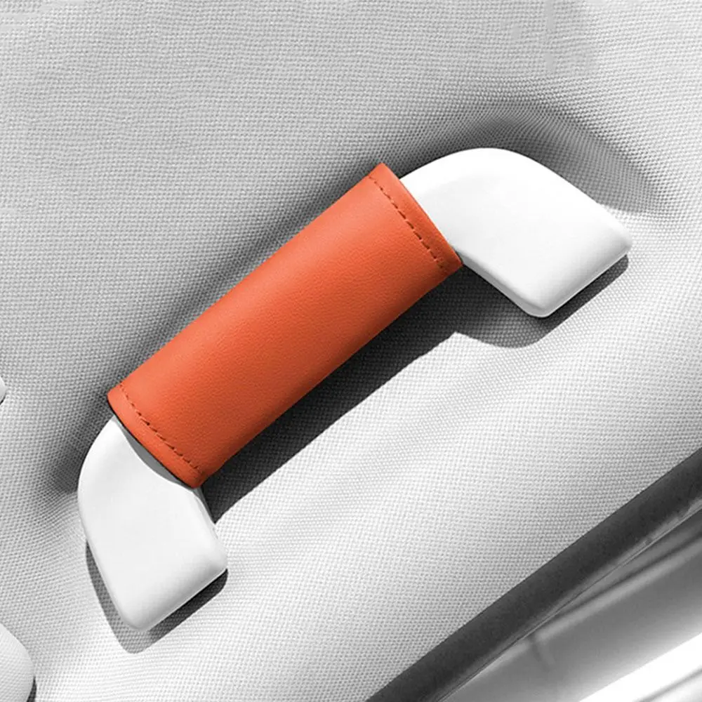 2Pcs Soft Car Handle Cover PU Leather Non-slip Pull Handle Gloves Anti-scratch Wear-proof Door Handle Protector