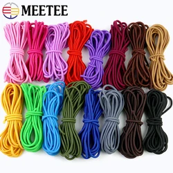 4-20M 4.5-5mm Color Elastic Rope For Pant Belt Round Stretch Rubber Band Headwear Decoration Spring Cord DIY Sewing Accessories