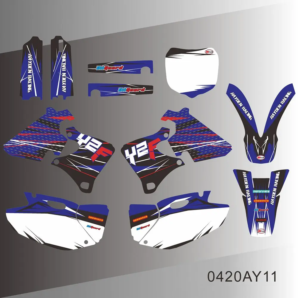 For YAMAHA YZ250F YZ400F YZ426F YZF 250 400 426 1999 2000 2001 2002 Graphics Decals Stickers Motorcycle Background Custom