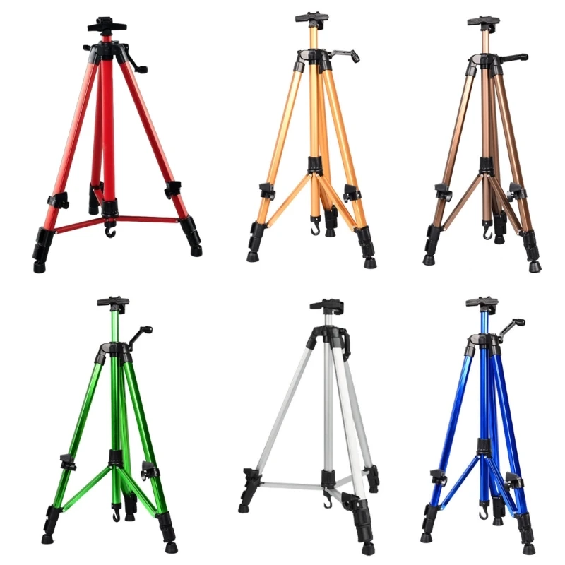 

Folding Easel Stand Artist Easel Stand with Bag Metal Tripod Adjustable Easel for Painting Drawing and Didplaying H8WD