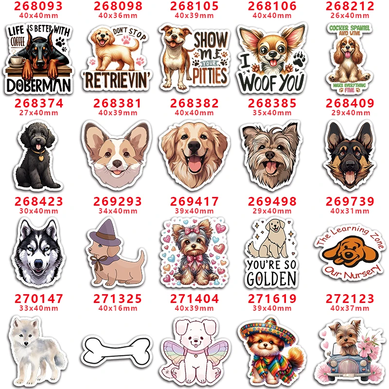 Choshim-planar resin flatback, cartoon animals dog for crafts, DIY accessories, decoration, PR268093, 10 PCs