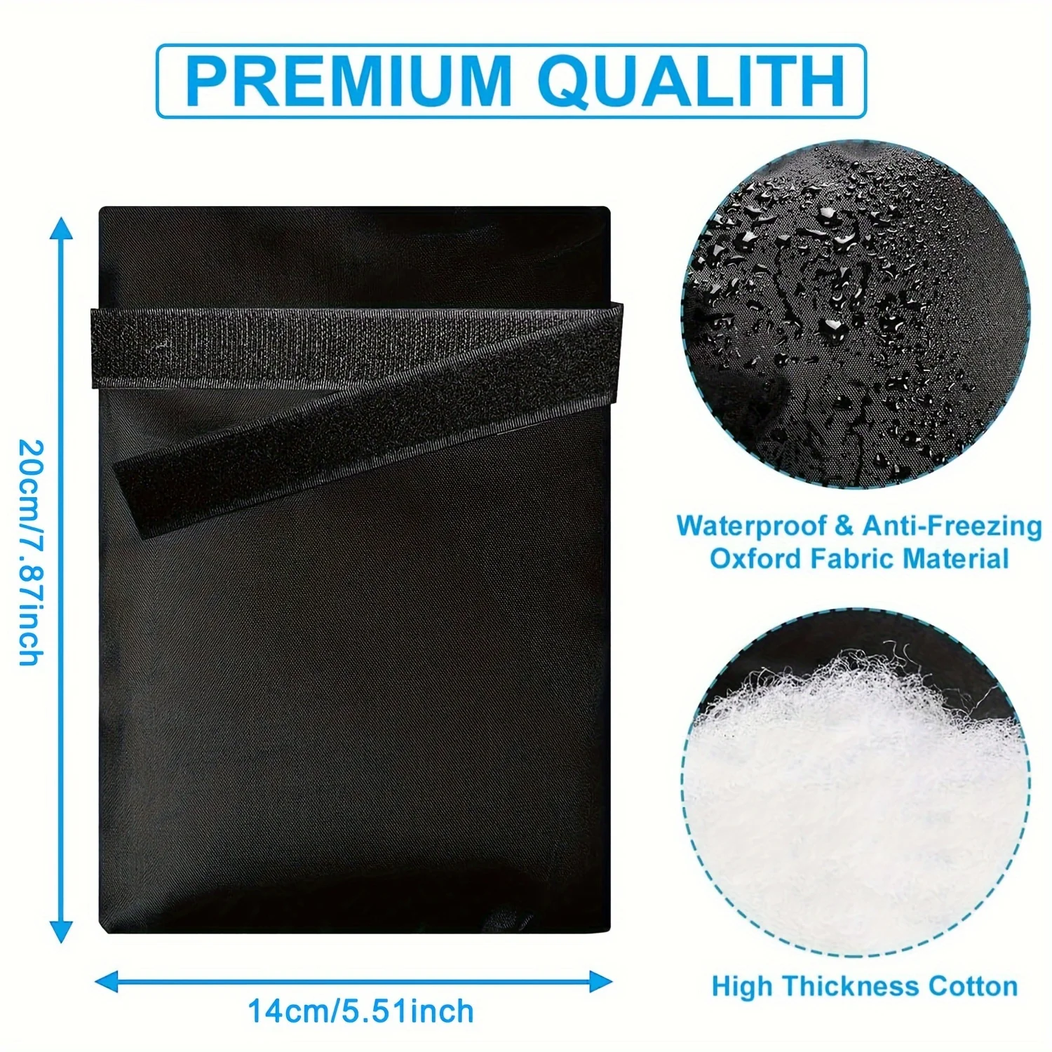 4Pcs Garden Faucet Freeze Protection Socks Reusable Thickened Tap Cover Universal EU US Outdoor Winter Tap Protector