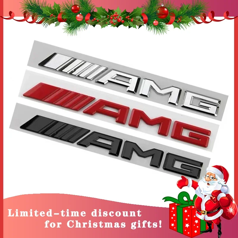 

Metal Car 3d Rear Letter Emblem Trunk Sticker for Mercedes benz AMG C E S GLE CLC Class W204 W203 W205 W124 W221 W213 W212
