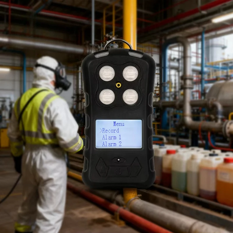 Portable multi-gas detector 4 in 1 handheld measuring instrument