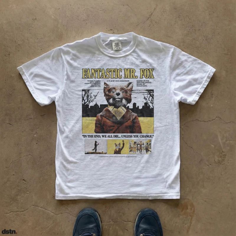 Fantastic Mr Fox Tee, Wes Anderson Shirt, Cult Movie Shirt, Vintage Y2K T Shirt