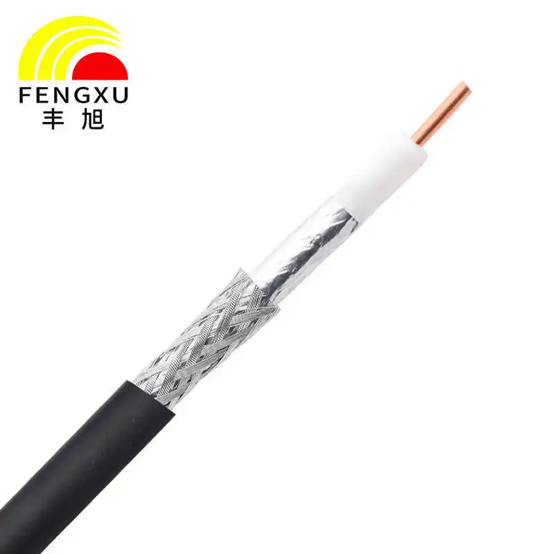 5D-FB coaxial cable SYWV50-5 signal cable 5D feeder  extension cable 50 wire black