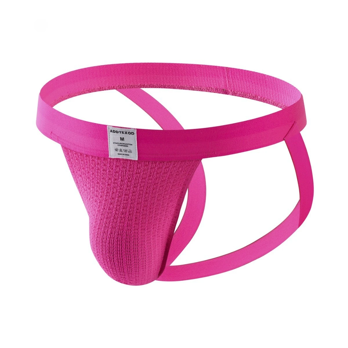 

Men's Sexy Jockstrap Breathable Mesh Knitted Thong Soft Stretchy Low Rise U Pouch G-string for Men Erotic Open Buttock Underwear