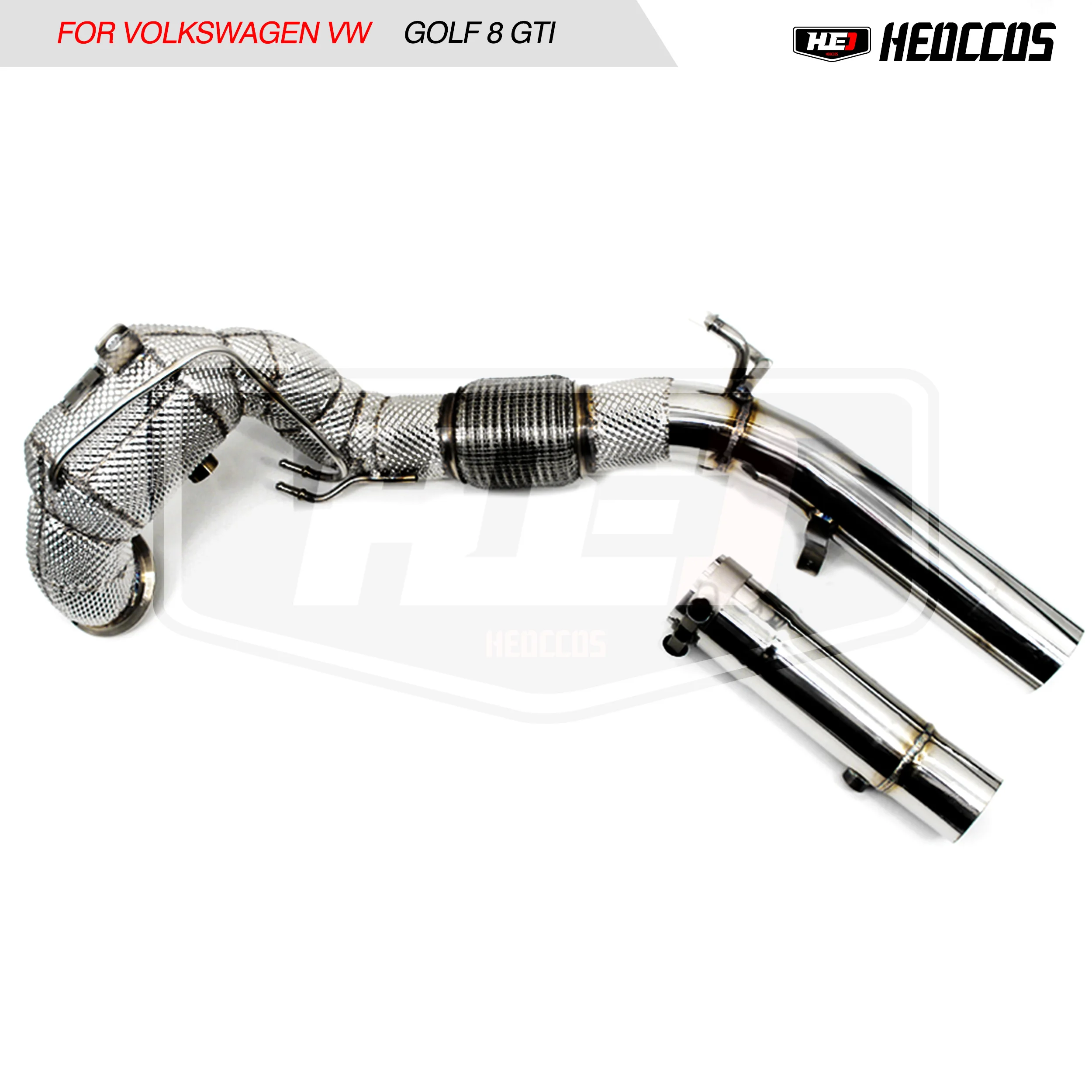 HEO exhaust system For Volkswagen VW Golf 8 MK8 exhaust manifold downpipe, no catalytic converter header with cat pipe