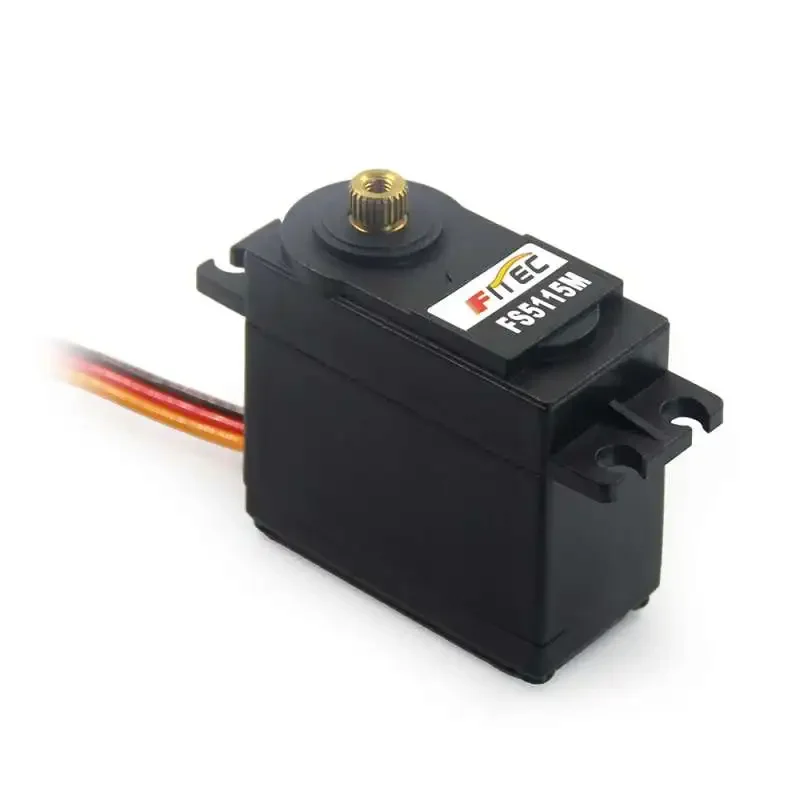 Servo a coppia elevata da 15 kg Feetech FS5115M Servomotore con ingranaggi in metallo Sterzo da 180 gradi per sistema braccio robot Robot RC (1/2/4 pezzi)