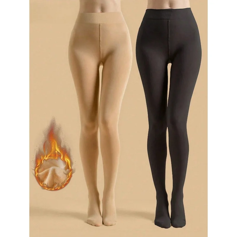 

plus Size U-Cut Pantyhose T 43507 Women's Leggings Comfortable Breathable Base Layer Pants for All Seasons Neutral Style