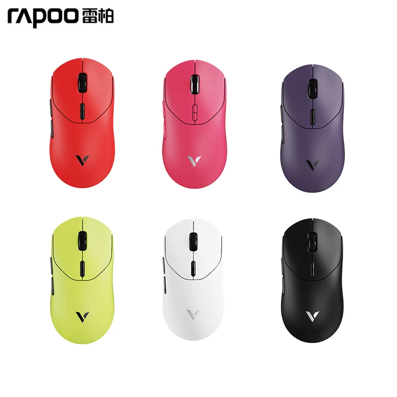 

Беспроводная мышь RAPOO VT2 MAX — PAW3395 — легкая двухрежимная эргономичная игровая мышь 8K для специального использования