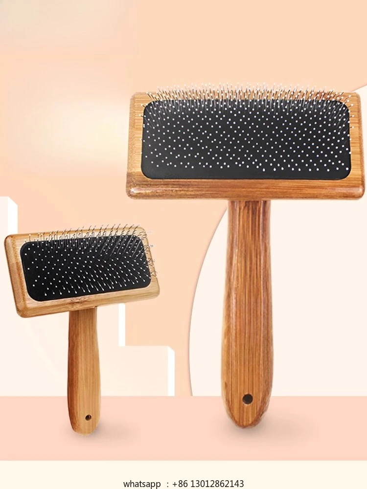 

Игольная расческа для домашних животных, расческа для собак, пушистая расческа для вытягивания волос с открытым узлом