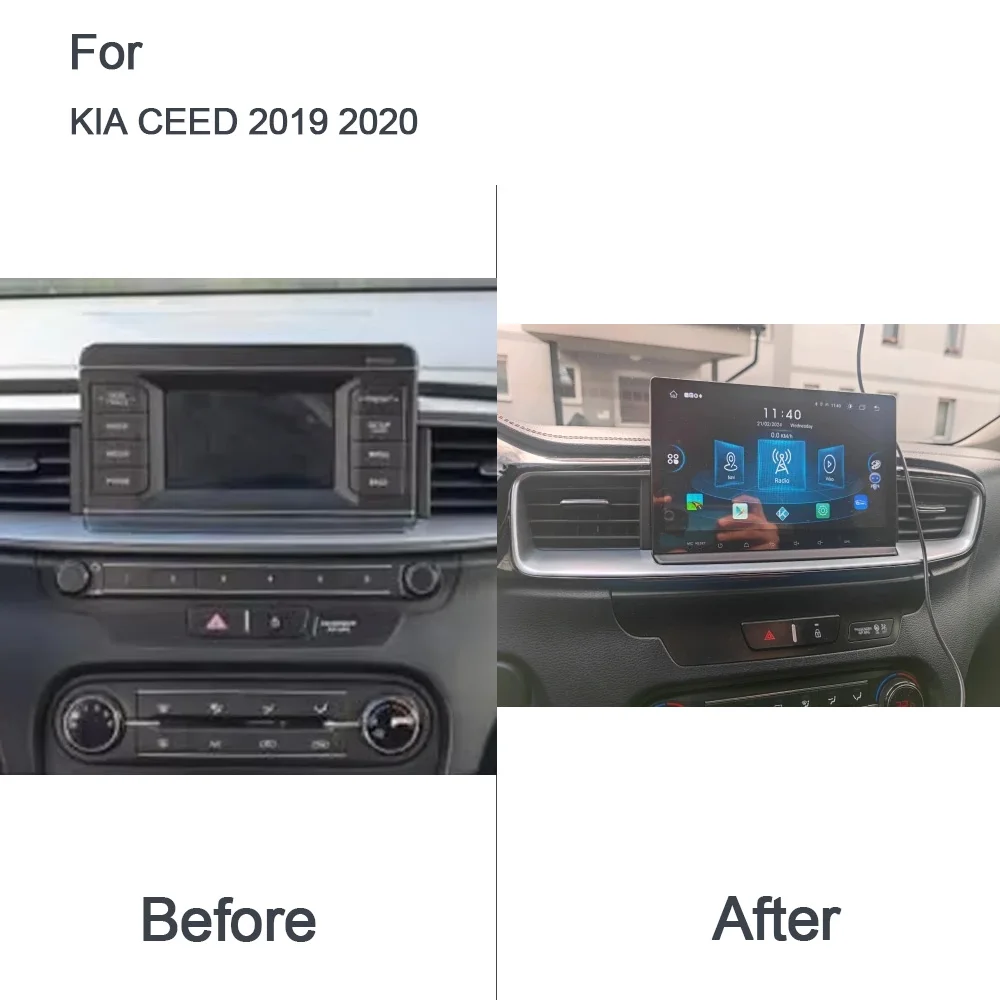 IPS DSP Wireless Carplay Auto Android 13.0 8G+256G 8Core Car Player GPS Map navigation Radio Wifi 2 din For KIA CEED 2019 2020