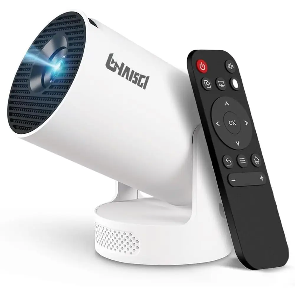 

Portable 4K Bluetooth Projector with 180° Rotation, Auto Keystone & 5W Soundbase Speaker