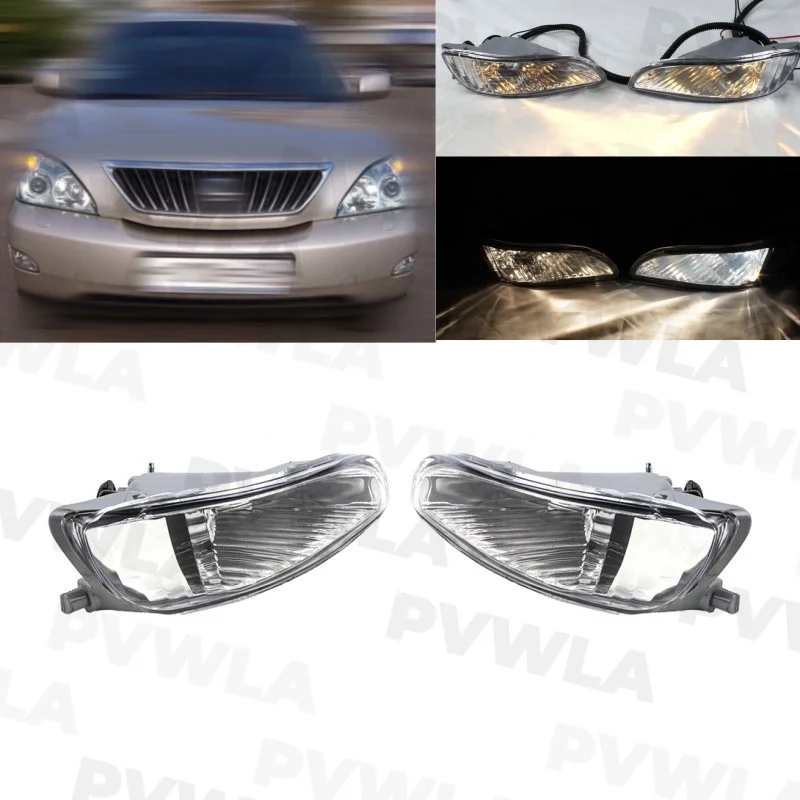 

Для Lexus RX330 2004 2005 2006 RX350 2007 2008 2009 ПАРА левая и правая передняя противотуманная лампа головного света с галогенными лампами