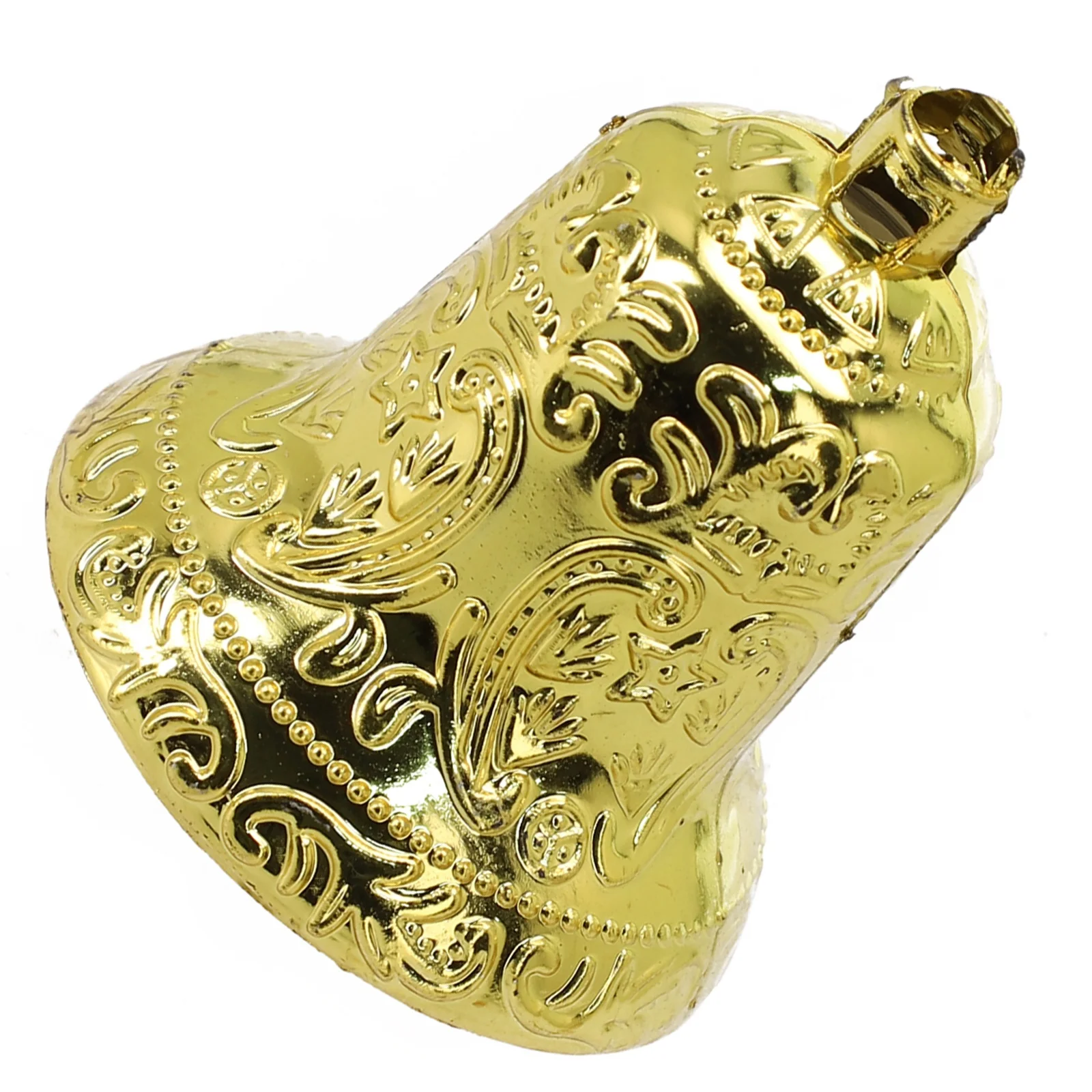Decorations Christmas Tree Bell DIY Craft Projects Electroplated Gold Festive Charm Holiday Decorations Party Decor - Detail 1