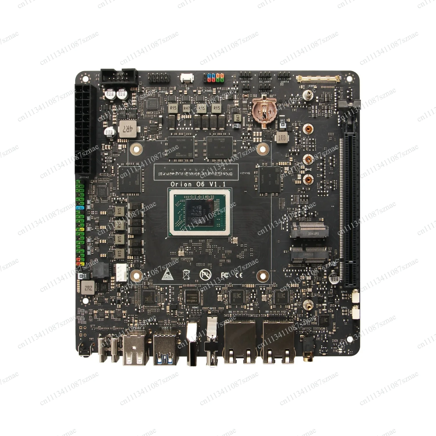 For  Orion O6, World's First Open Arm V9 Mini Itx Motherboard, 12-core Cpu, 28.8tops Npu, Lpddr5 And Pcie Gen4 16-lane