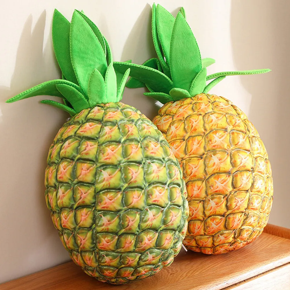 

Pineapple Pillow Soft Comfortable Hugging Decor for Home Office Nursery Car Kids Room Bedroom Living Room Fruit Theme Cushion