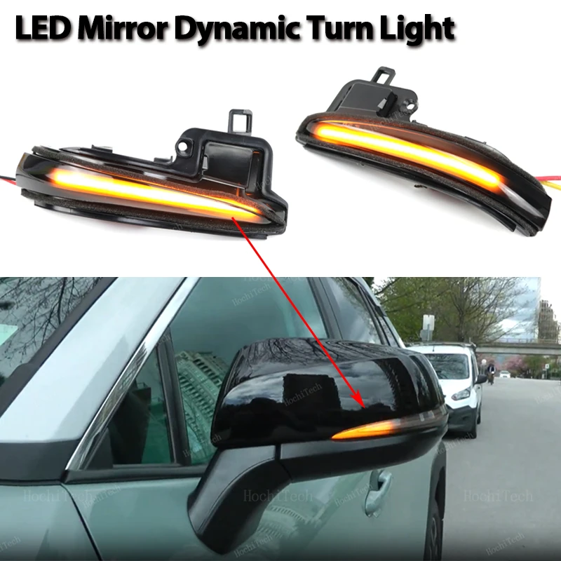 2x Dynamic Side Mirror Blinker Light LED Turn Signal Lamps For Toyota Tacoma N300 Highlander Alphard Vellfire MK3 RAV4